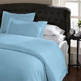 Royal Comfort King 1500TC Markle Collection Cotton Blend Quilt Cover Set - Indigo